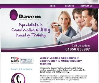 Davemtraining.co.uk(Construction and Utility Training Wales) Screenshot