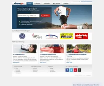 Davengo.com(Online-Registration, Timing, Resultservice & Finish-Clips) Screenshot