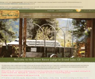 Davenhavenlodge.com(Daven Haven Lodge and Backstreet Steakhouse in Grand Lake Colorado) Screenshot