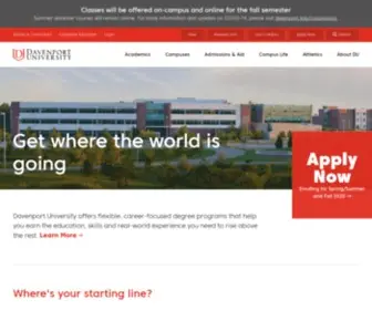 Davenport.edu(Davenport University) Screenshot