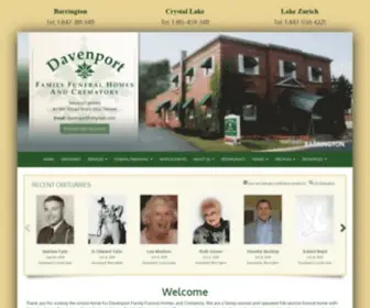 Davenportfamily.com(Davenport Family Funeral Homes and Crematory) Screenshot