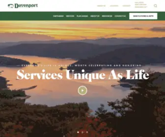 Davenportfuneralhome.com(Davenport Funeral Home) Screenshot