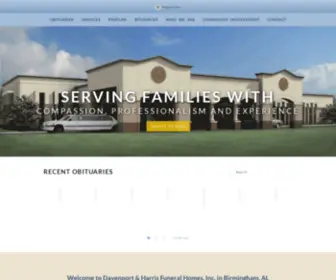 Davenportharris.com(Davenport & Harris Funeral Home) Screenshot