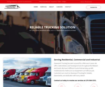 Davenporttruckingky.com(Davenport Trucking) Screenshot