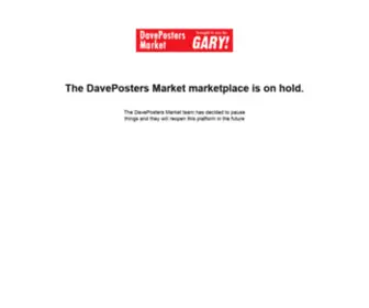 Daveposters.market(The DavePosters Market marketplace is on hold) Screenshot