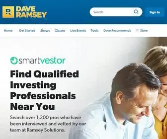 Daveramsey.com(A Proven Plan for Financial Success) Screenshot