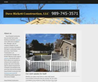 Daverickettconstruction.com(NEED A NEW HOME OR ADDITION) Screenshot