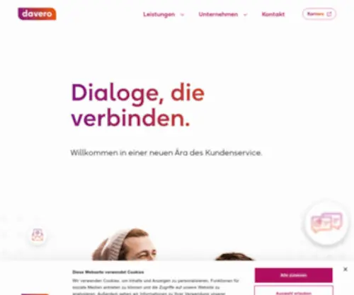 Davero.de(Dialoge, die verbinden) Screenshot