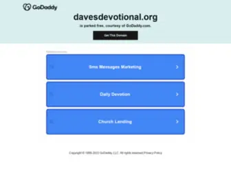 Davesdevotional.org(Davesdevotional) Screenshot