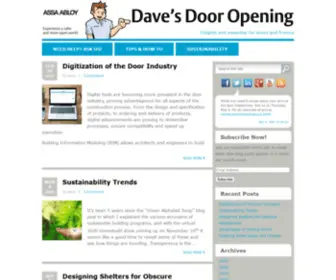 Davesdooropening.com(Insights and expertise for doors and frames) Screenshot