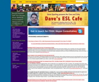 Daveseslcafe.com(ESL) Screenshot