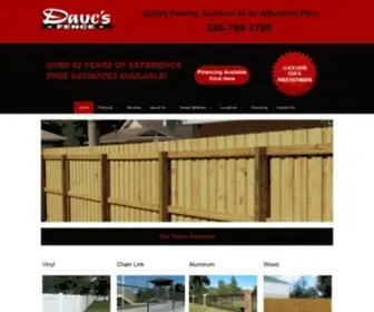 Davesfenceinc.com(Central Florida Fencing Contractor) Screenshot