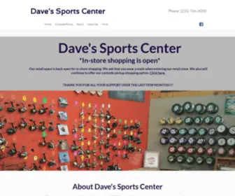 Davesfishingcenter.com(Dave's Sport Center) Screenshot