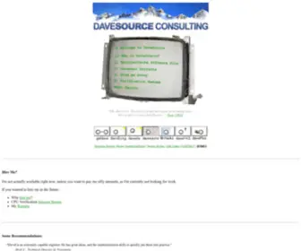Davesource.com(Software Programming Consulting) Screenshot