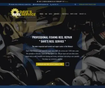 Davesreelservice.com(Professional Fishing Reel Repair and Parts) Screenshot