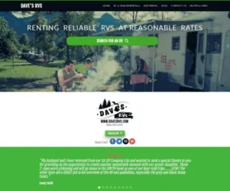 Davesrvs.com(Renting Reliable RVs at Reasonable Rates) Screenshot