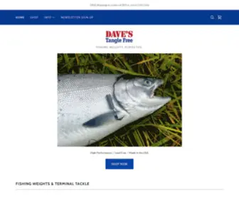 Davestanglefree.com(Fishing Weights) Screenshot