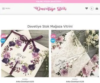 Davetiyestok.com(Davetiye Stok) Screenshot