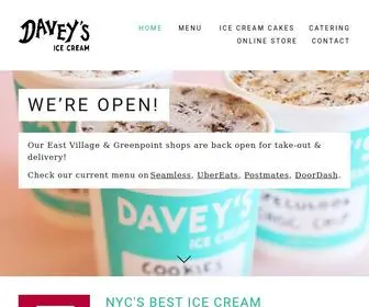 Daveysicecream.com(Davey's Ice Cream) Screenshot