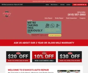 Davicosautorepair.com(Wayne Auto Repair) Screenshot