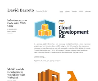 David-Barreto.com(Connecting the dots) Screenshot