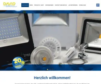 David-Comm.de(LED Fachhändler Großhandel Handel Hersteller Distributor Beleuchtung) Screenshot