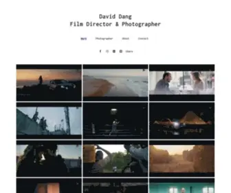 David-Dang.com(Film Director and Photographer) Screenshot