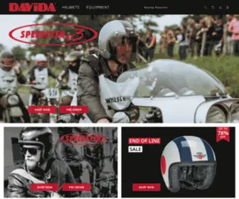 Davida.de(Manufacture and Worldwide Distribution of Motorcycle Helmets) Screenshot