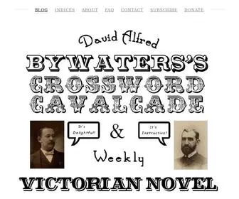 Davidalfredbywaters.com(New Crosswords) Screenshot