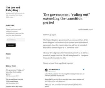 Davidallengreen.com(Independent commentary on law and policy from David Allen Green) Screenshot