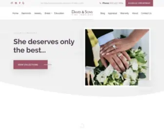 Davidandsonsjewelers.com(San Diego Wedding & Engagement Rings) Screenshot