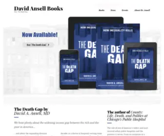 Davidansellbooks.com(The Death Gap) Screenshot