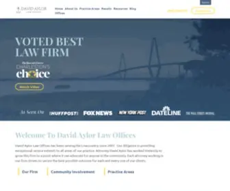 Davidaylor.com(Charleston Personal Injury Lawyer) Screenshot
