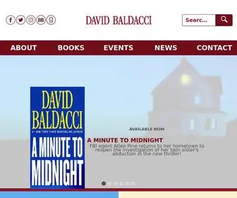 Davidbaldacci.com(David Baldacci) Screenshot