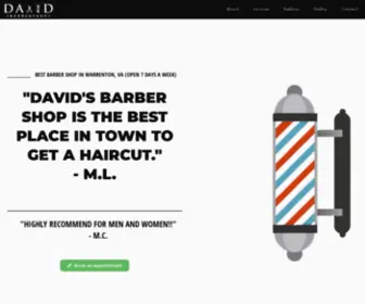 Davidbarbershop.com(Best Barber Shop in Warrenton) Screenshot