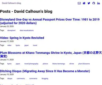 Davidbcalhoun.com(David Calhoun's blog) Screenshot