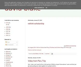 Davidblake.net(David blake) Screenshot