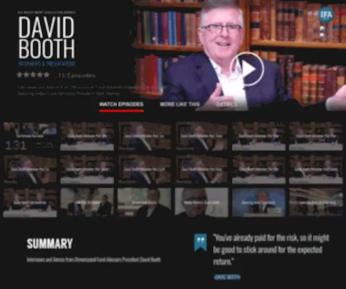 Davidboothinterviews.com(David Booth Interviews) Screenshot