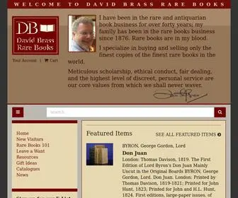 Davidbrassrarebooks.com(David Brass Rare Books) Screenshot
