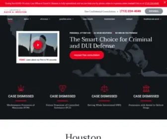 Davidbreston.com(Houston Criminal Defense Lawyer) Screenshot