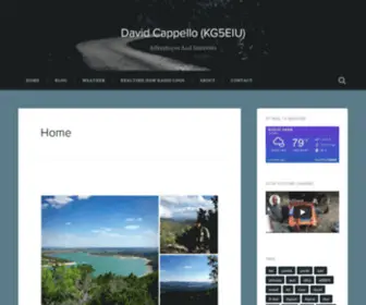 Davidcappello.com(Adventures And Interests) Screenshot