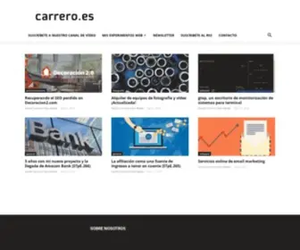 Davidcarrero.com(Carrero.es es el sitio personal de David Carrero Fernández) Screenshot