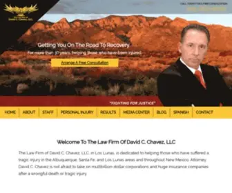 Davidcchavez.com(Los Lunas Personal Injury Attorney) Screenshot