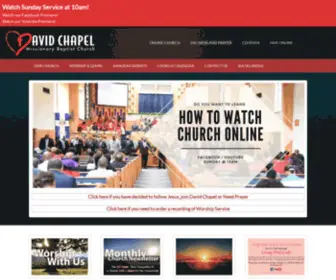 Davidchapel.org(David Chapel Baptist Church) Screenshot