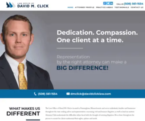 Davidclicklaw.com(Bluehost) Screenshot