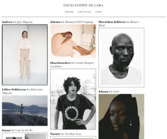 Davidcohendelara.com(Fashion photography) Screenshot