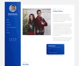 Daviddanese.com(David Danese Personal Website and Resume) Screenshot