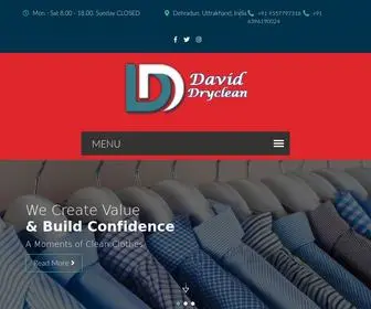 Daviddryclean.com(David Dryclean) Screenshot