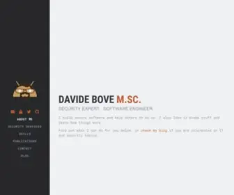 Davidebove.com(I am Davide Bove) Screenshot