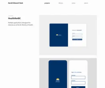 Davidedwardclark.com(David Edward Clark) Screenshot